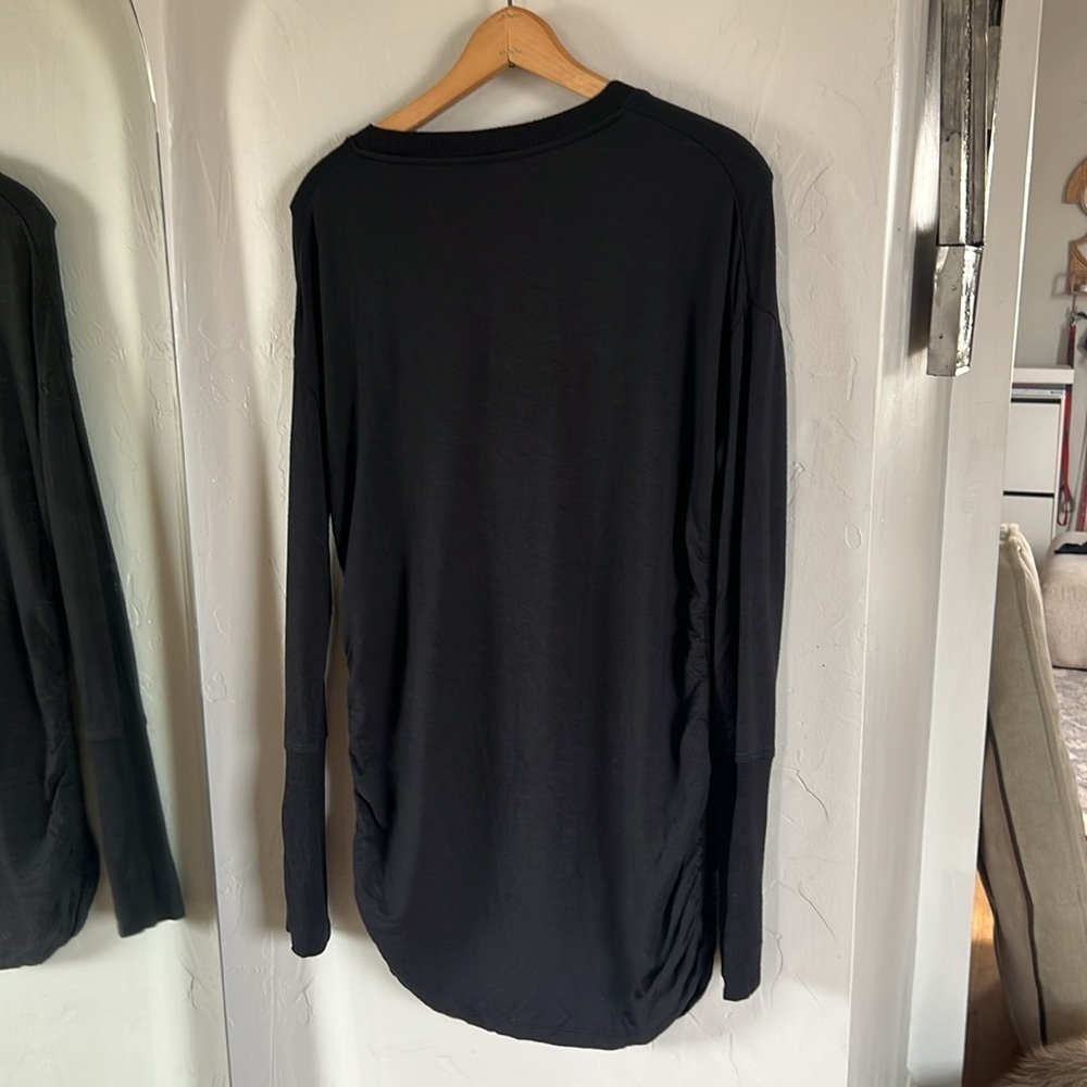 Athleta Black long sleeve tshirt dress - Picture 4 of 4